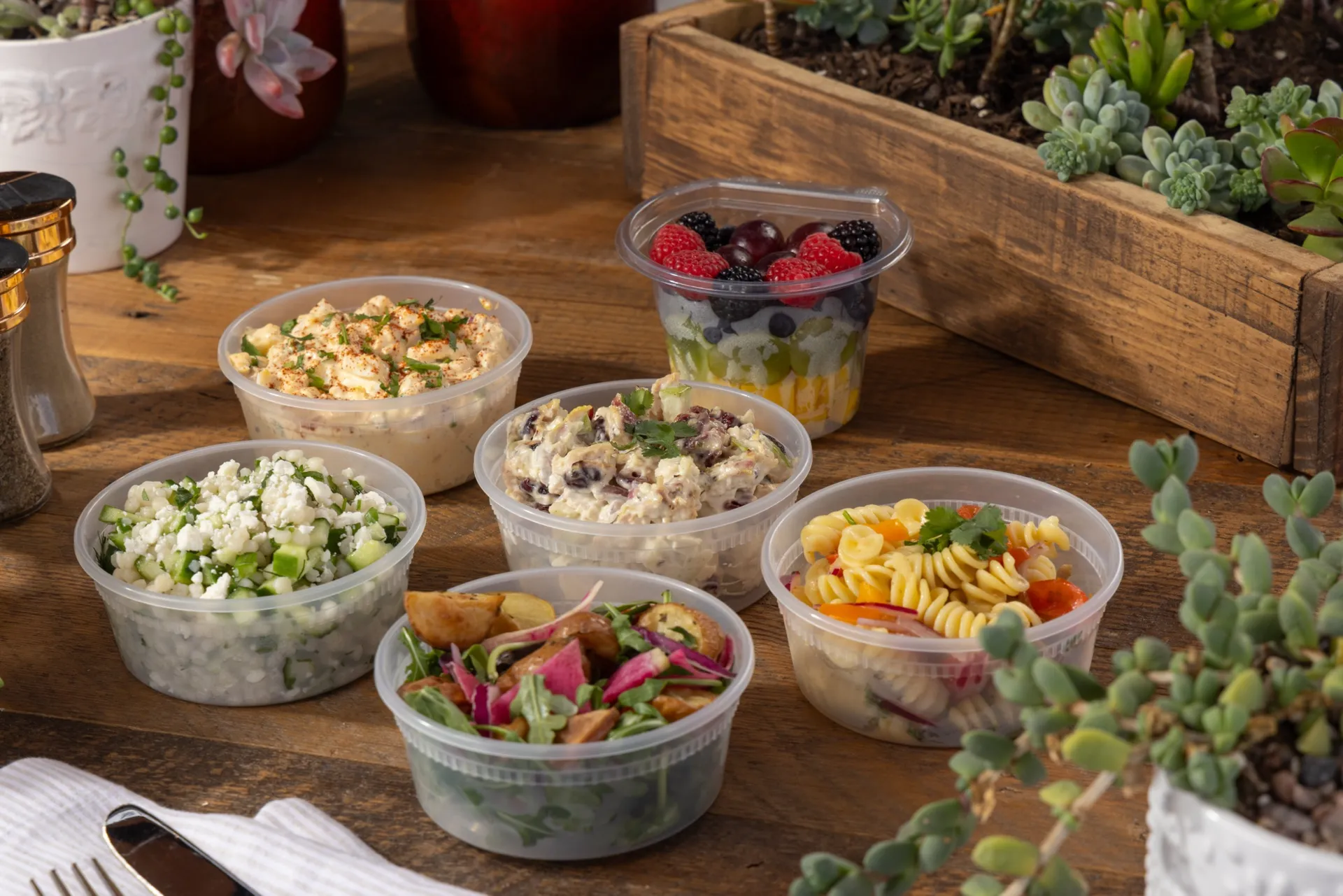 Corporate lunch catering delivered to an Orange County office by Deli Nerds