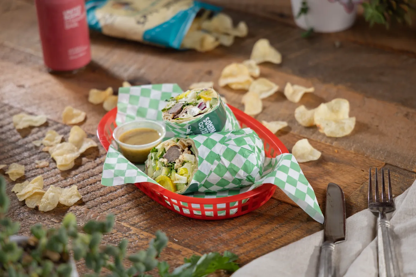Wraps at Deli Nerds Costa Mesa