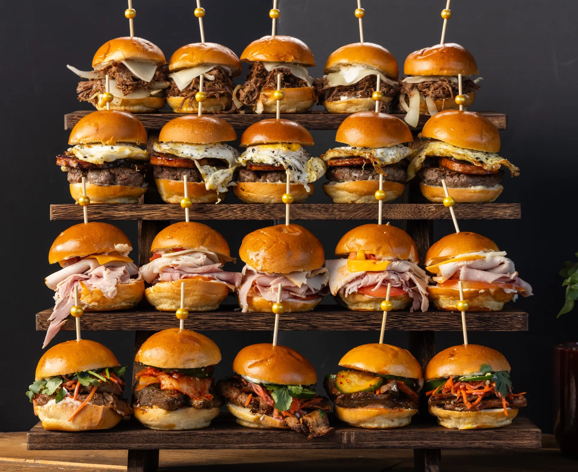 Social event catering buffet by Deli Nerds for an Orange County celebration